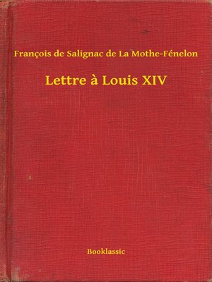 cover image of Lettre a Louis XIV